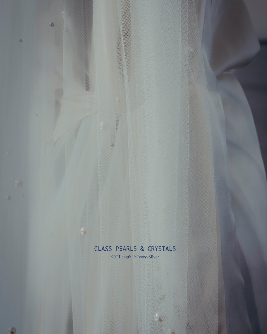 The Crystals & Pearls Beaded Veil