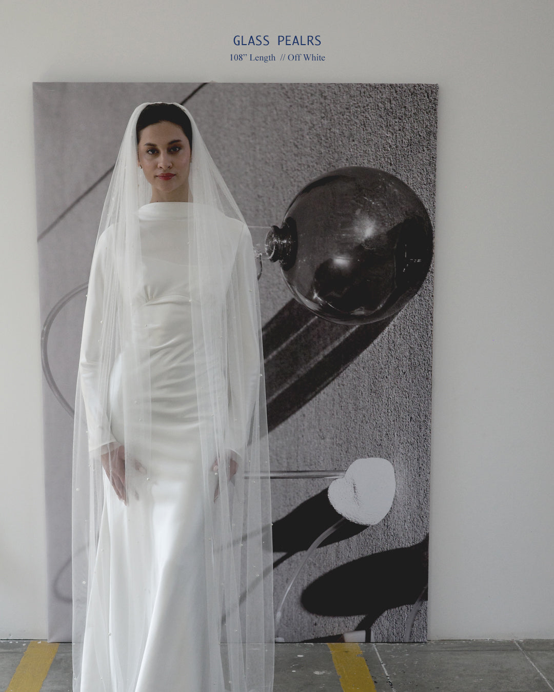 The Glass Pearls Beaded Veil