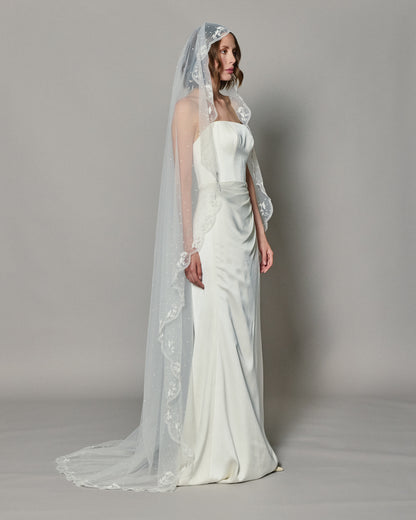 ALMA EMBROIDERED VEIL