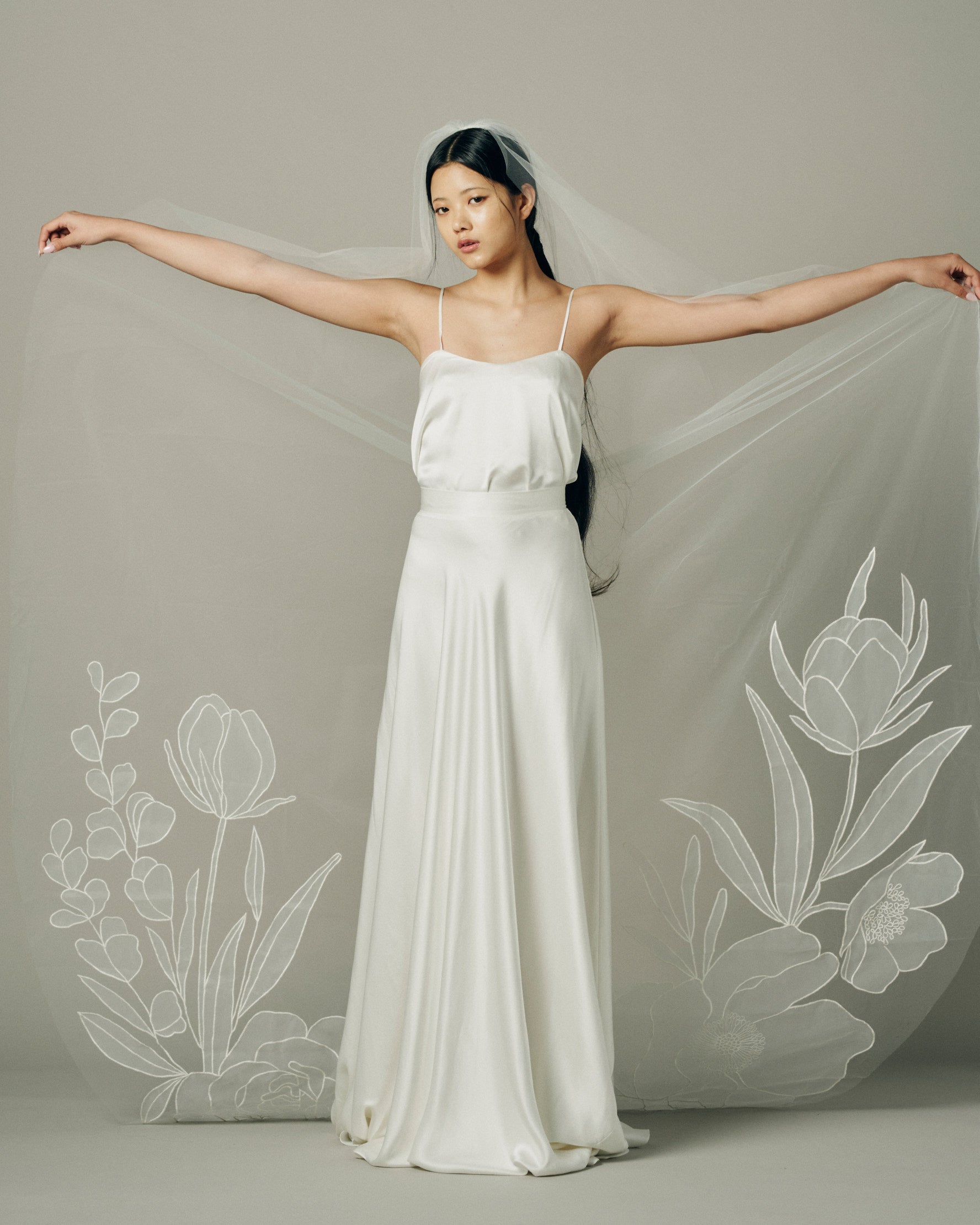 BLOOM VEIL ORGANZA FRONT