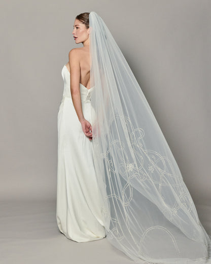 IVY CRYSTAL BEADED VEIL VEIL