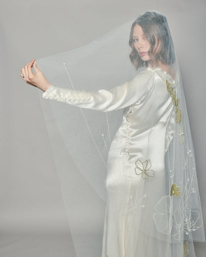 KYOTO COLOR EMBROIDERED VEIL