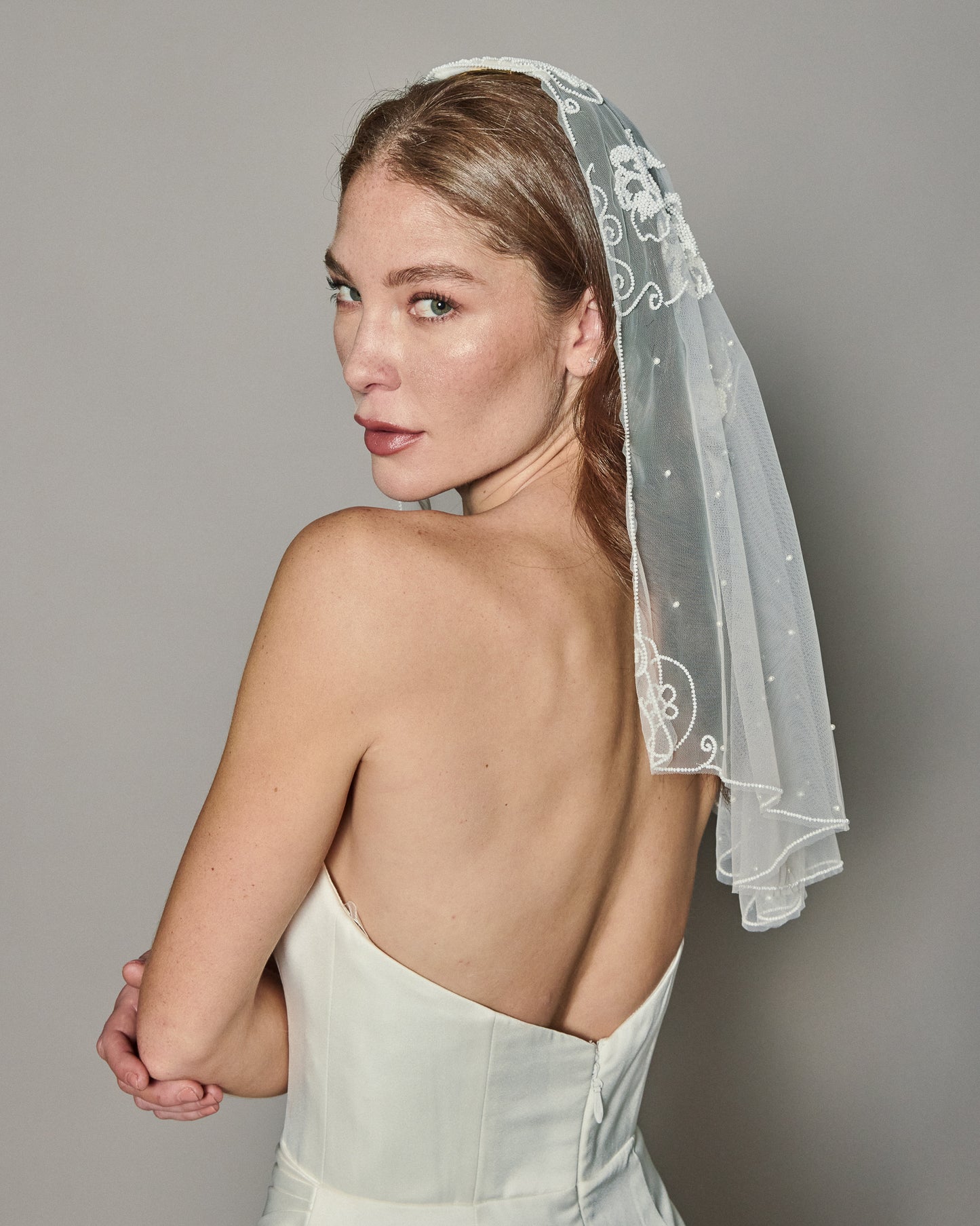 MOON BEADED VEIL
