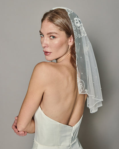 MOON BEADED VEIL