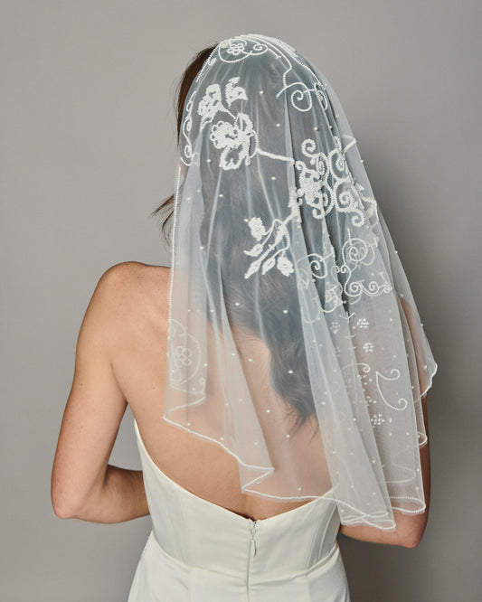 MOON BEADED VEIL