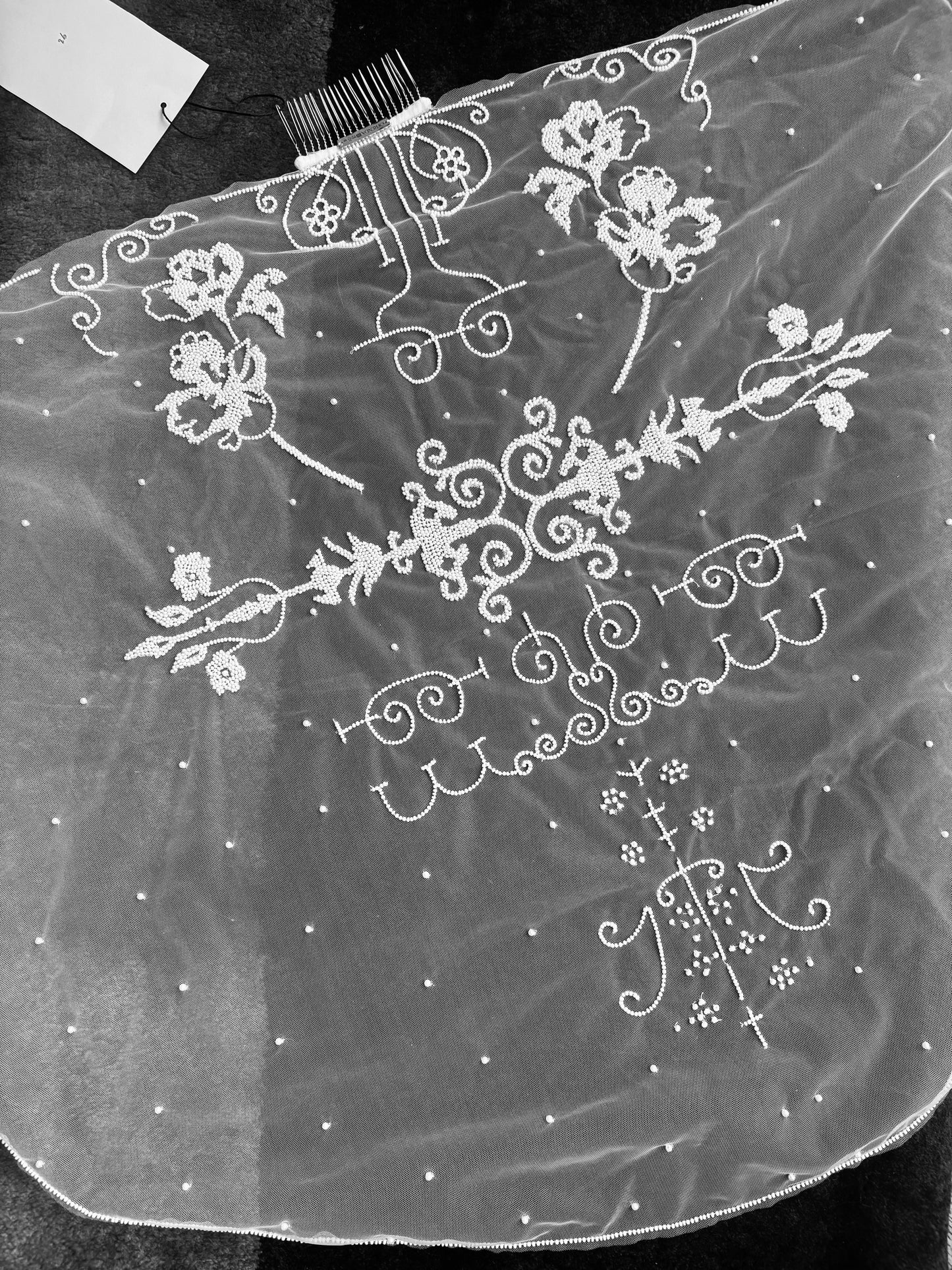 MOON BEADED VEIL