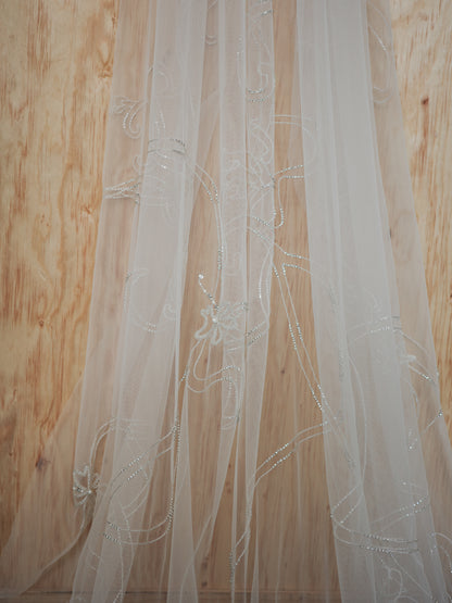 IVY CRYSTAL BEADED VEIL VEIL