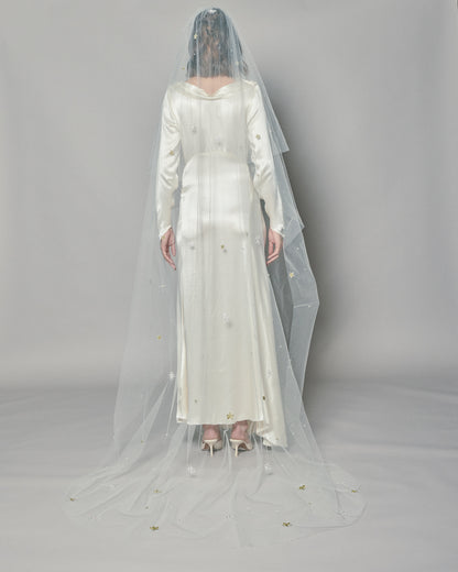 STARLIGHT COLOR EMBROIDERED VEIL