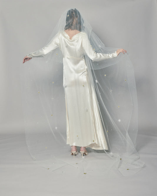 STARLIGHT COLOR EMBROIDERED VEIL