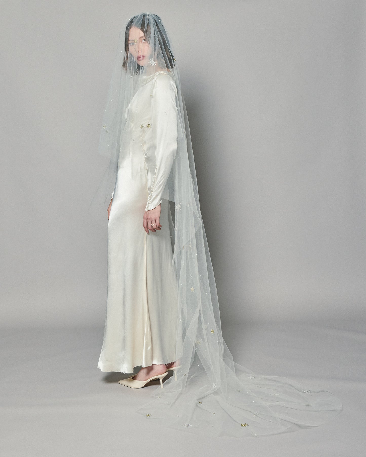 STARLIGHT COLOR EMBROIDERED VEIL