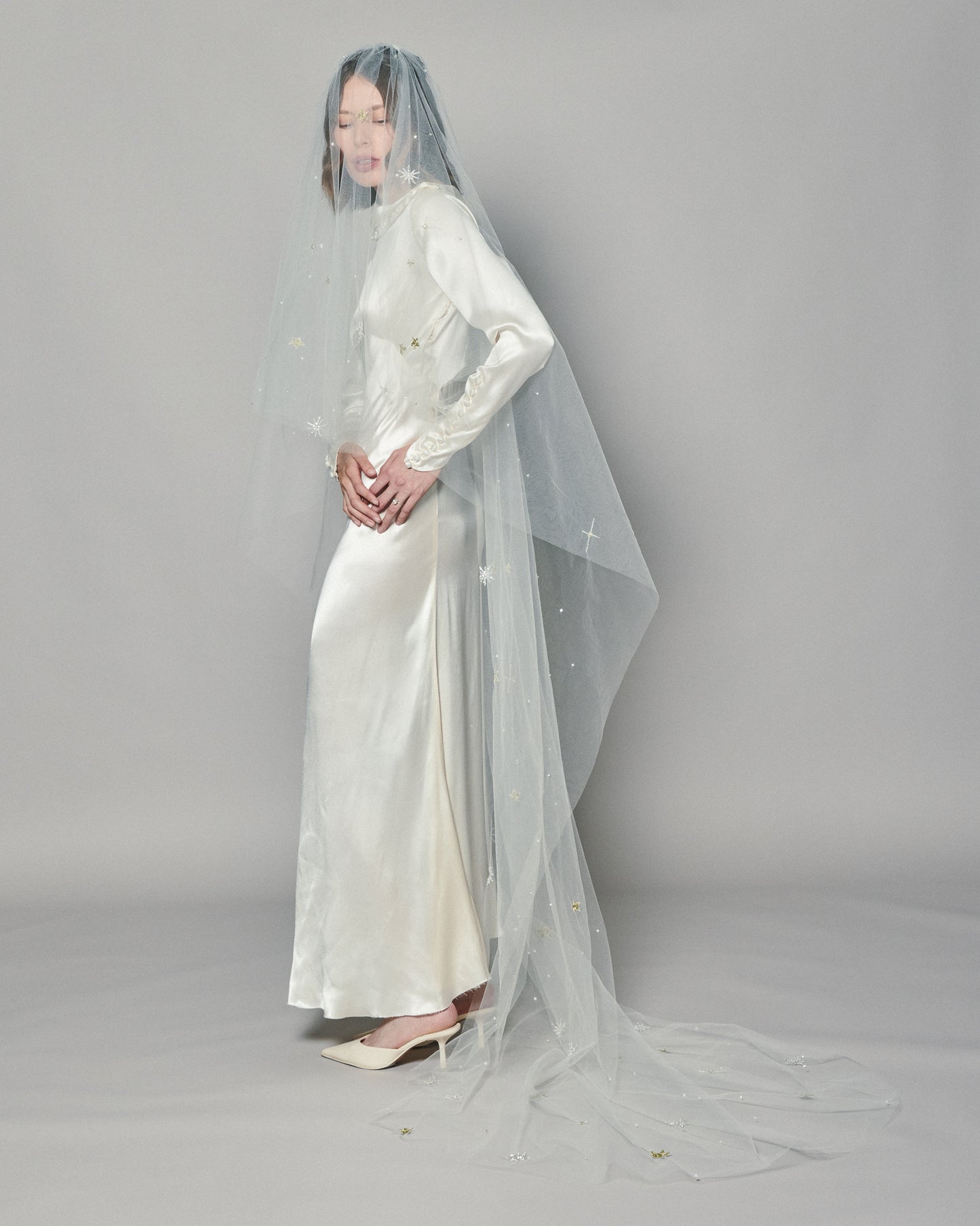 STARLIGHT COLOR EMBROIDERED VEIL