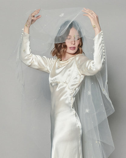 STARLIGHT COLOR EMBROIDERED VEIL